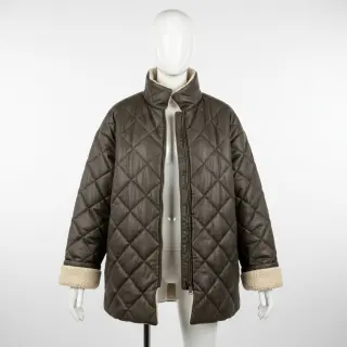 Coat fabric Vintage Glammy Teddy Lammy grey