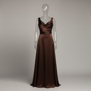 Satin SOIVÉ dark brown