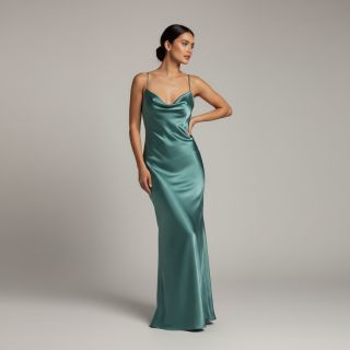 Satin SOIVÉ old green