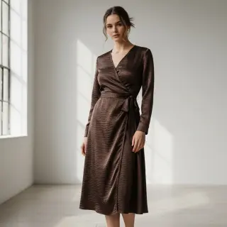 Satin DION dark brown