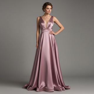 Satin SOIVÉ old rose