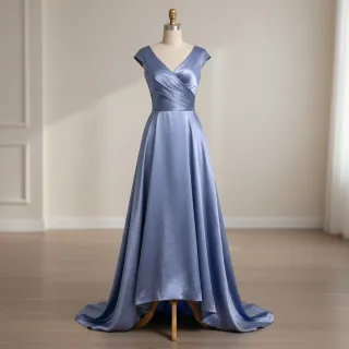 Satin SOIVÉ blue
