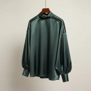 Satin SOIVÉ forest green