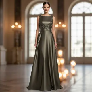 Satin SOIVÉ camo green