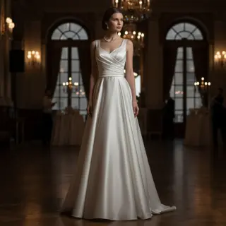 Satin SOIVÉ off white