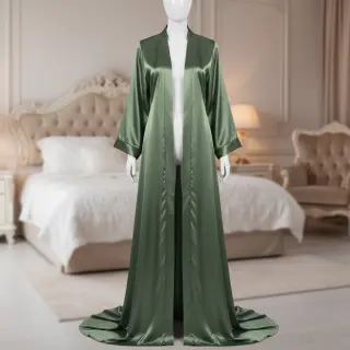 Satin old green