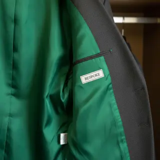 Satin dark green