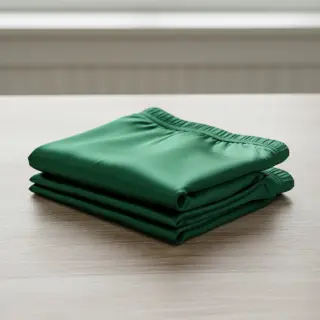 Satin dark green