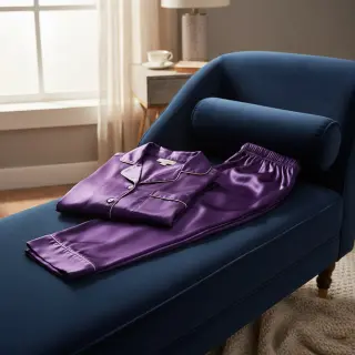 Satin dark purple