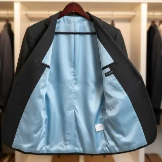 Satin light blue