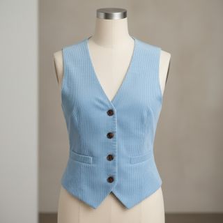 Corduroy 6W WASHED STRETCH light blue