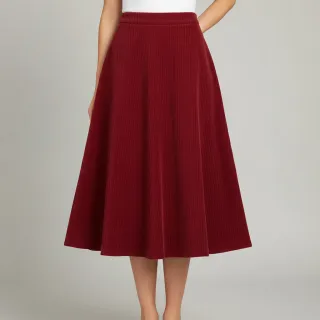 Fine corduroy red