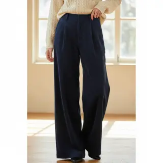 Corduroy 6W WASHED STRETCH navy