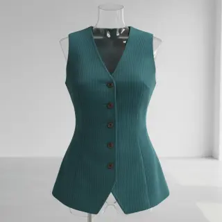 Corduroy 6W WASHED STRETCH petrol