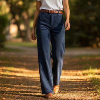 Corduroy 6W WASHED STRETCH marine