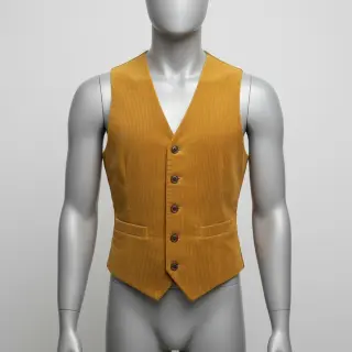 Corduroy 6W WASHED STRETCH ochre