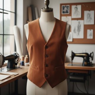 Corduroy 6W WASHED STRETCH rust