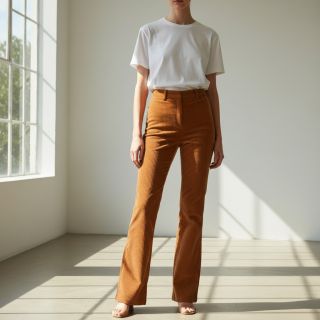 Corduroy 6W WASHED STRETCH rust