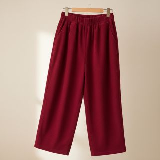 Corduroy 6W WASHED STRETCH dark red
