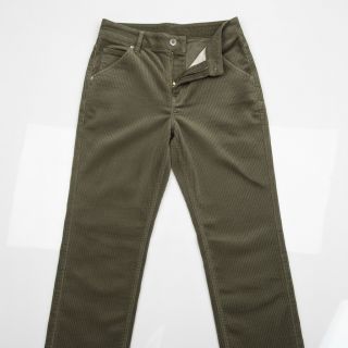 Corduroy 6W WASHED STRETCH camo green
