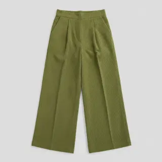 Corduroy 6W WASHED STRETCH green