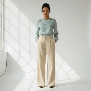 Corduroy 6W WASHED STRETCH sand