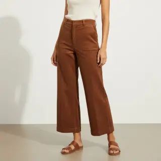 Corduroy 6W WASHED STRETCH nutbrown