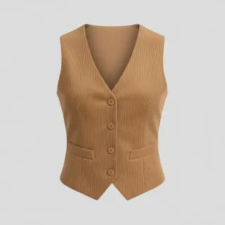 Corduroy 6W WASHED STRETCH camel