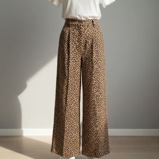Corduroy STRETCH Little Leopard sand
