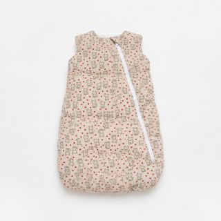 Corduroy STRETCH Little foxes light sand