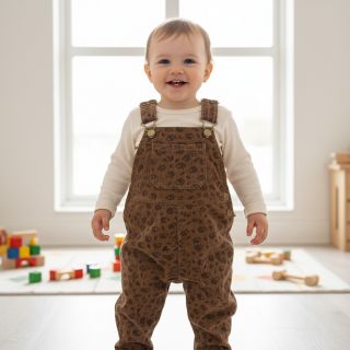 Corduroy STRETCH Little hedgehog taupe