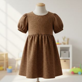 Corduroy STRETCH Little clouds taupe