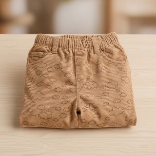 Corduroy STRETCH Little clouds sand