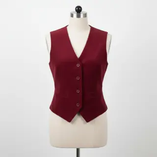 Corduroy wine red