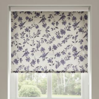 Decoration fabric Linenlook Night flowers digital print