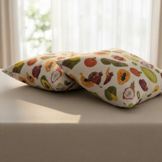 Decoration fabric Linenlook Fruit digital print