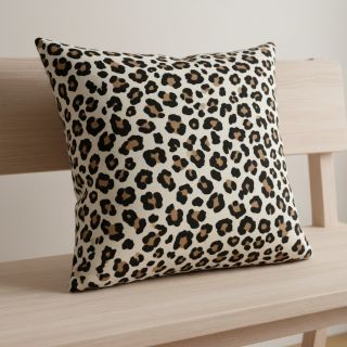 Decoration fabric Linenlook Animal skin natural