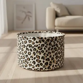 Decoration fabric Linenlook Animal skin natural
