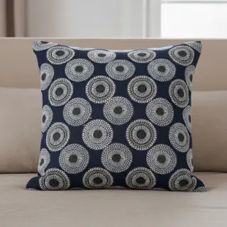 Decoration fabric jacquard Jojoba marine