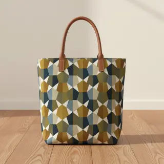 Decoration fabric jacquard Mustang blue
