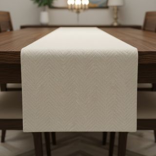 Decoration fabric jacquard Saxo ecru