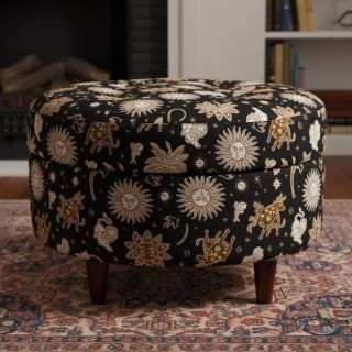 Decoration fabric jacquard Pygmalion noir