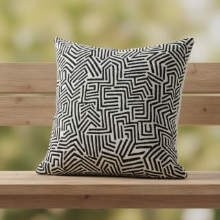 Decoration fabric jacquard Mesopotamie allover graphite