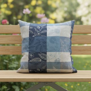 Decoration fabric FRENCH TABLE CLOTH JACQUARD Cabosse allover indigo