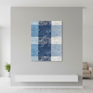 Decoration fabric FRENCH TABLE CLOTH JACQUARD Niwa allover indigo