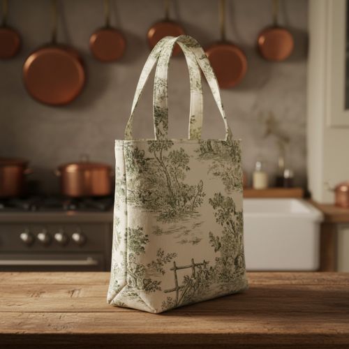 Decoration fabric RUSTIC VINTAGE PRINT Gabrielle kaki