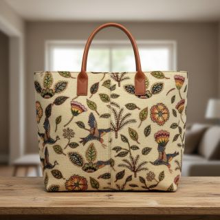 Decoration fabric GOBELIN PREMIUM Primal Birdscape Art design B