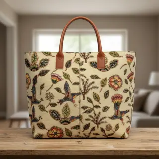 Decoration fabric GOBELIN PREMIUM Primal Birdscape Art design B