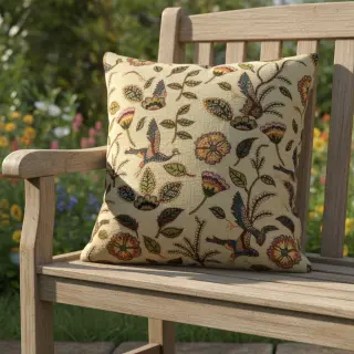 Decoration fabric GOBELIN PREMIUM Primal Birdscape Art design B