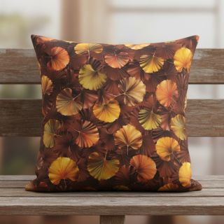 Decoration fabric VELVET Ginko Biloba Leaf